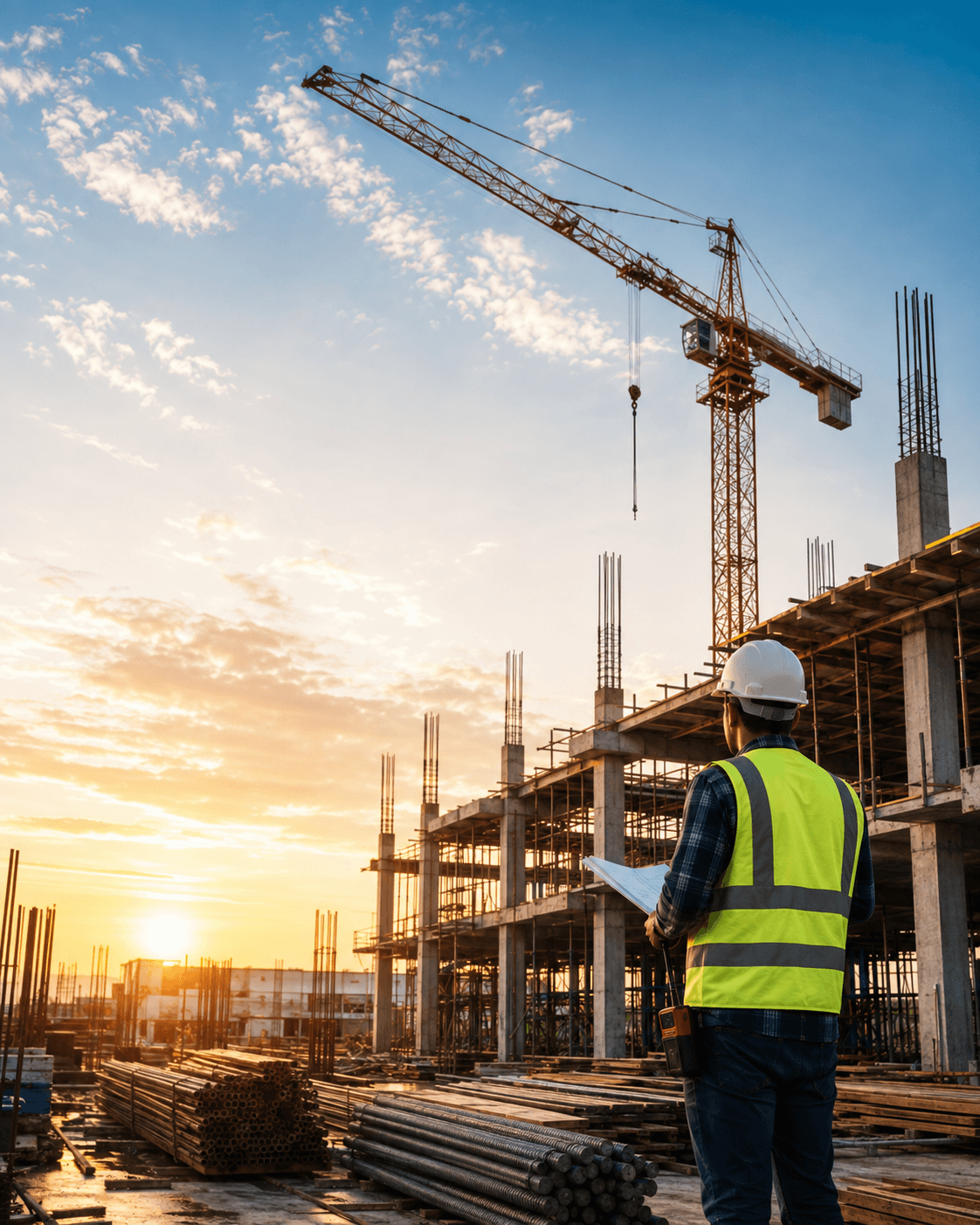 Construction site and infrastructure project